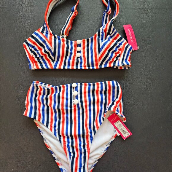 Xhilaration Stripe Bikini - Picture 1 of 5